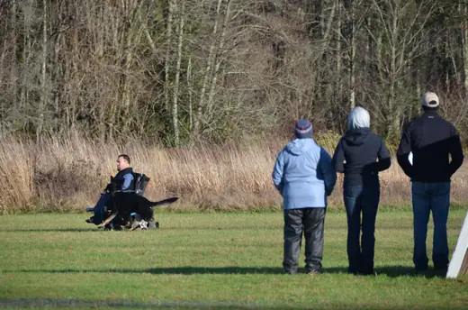 RVSC members and working dogs on the field at the 2012 Cascade Schutzhund trial — photo 04