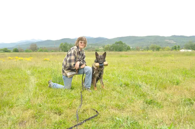 Dog and handler work during RVSC club training in June 2011 — photo 12