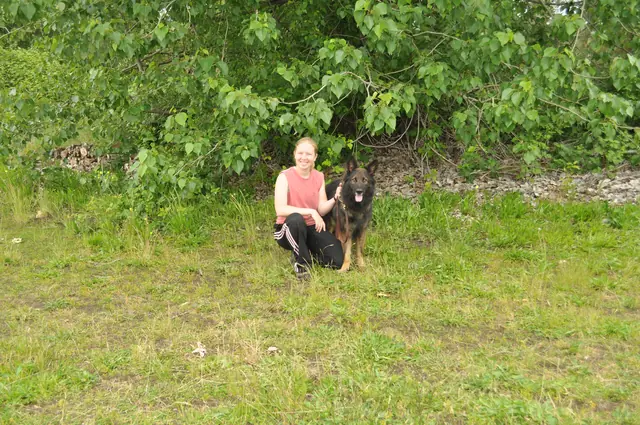 Dog and handler work during RVSC club training in June 2011 — photo 26