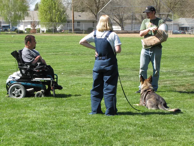 Working dog and handler during RVSC April 18, 2009 club training — photo 08