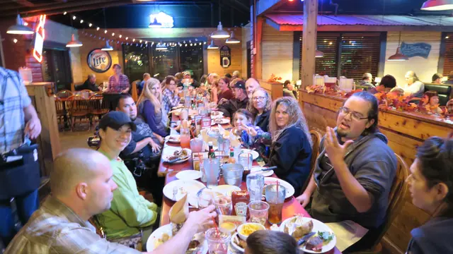RVSC members sharing a meal during the November 2017 trial weekend