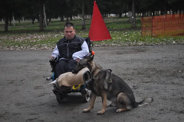 Working dog and handler during the John Riboni Schutzhund seminar in 2011 — photo 52