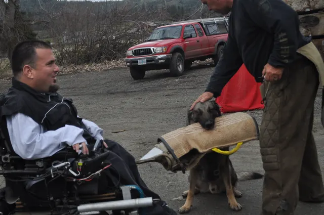 Working dog and handler during the John Riboni Schutzhund seminar in 2011 — photo 55