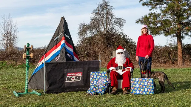 RVSC Christmas Party — December 23, 2023 — club members, working dogs, Santa, the Grinch and festive field activities — photo 012