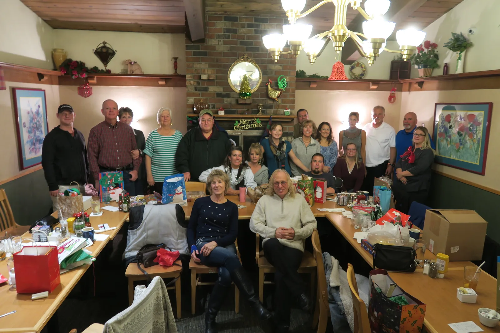 2016 Club Christmas Party — RVSC members posing together for a Christmas party group photograph