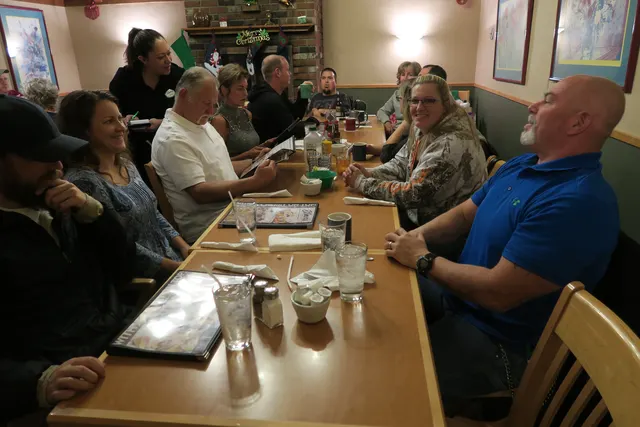 2016 Club Christmas Party on December 17, 2016 — RVSC members seated together during the holiday gathering — photo 07