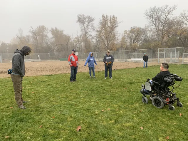 November 28, 2020 Club Training — club members and handlers gathered together on the training field — photo 09