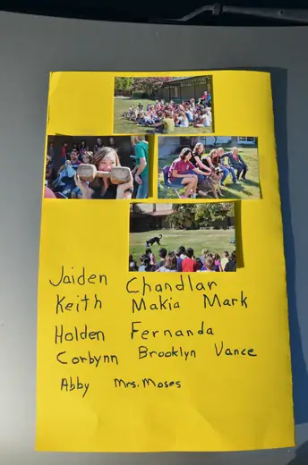 Kindergarten thank-you poster created after the 2012 Rogue Valley Schutzhund Club school demonstration — photo 08