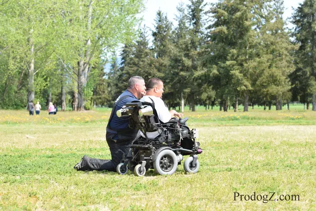 April 20, 2015 RVSC Schutzhund Trial on April 20, 2015 — a working dog and handler during a formal trial routine — photo 035