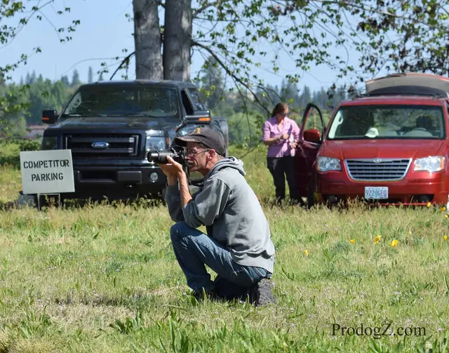 April 20, 2015 RVSC Schutzhund Trial on April 20, 2015 — Schutzhund trial blinds, signage and activity around the field — photo 049