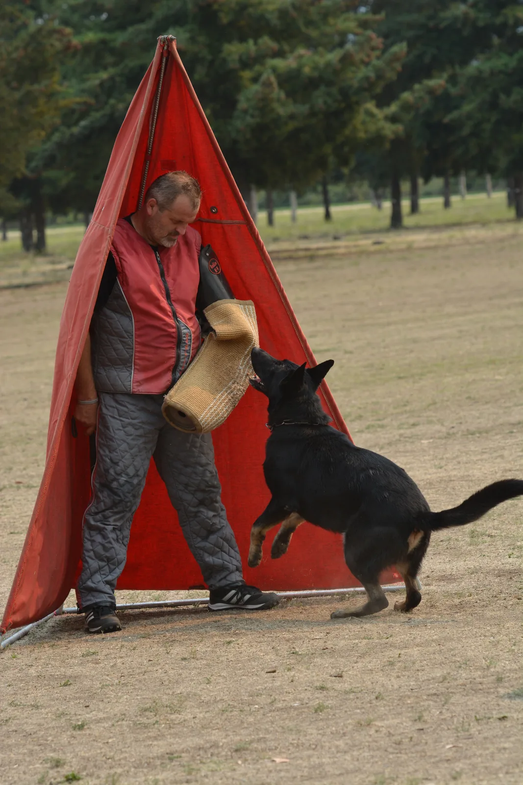 September 13, 2014 RVSC Schutzhund Trial — participants and club members during trial recognition and awards