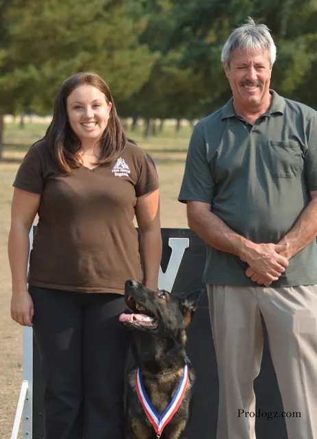 September 13, 2014 RVSC Schutzhund Trial — a working dog completing a scored field exercise — photo 37